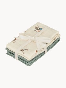 Set di 4 panni per bambini in mussola di cotone organico Bicycles