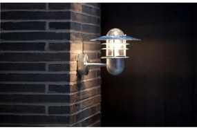 Nordlux - Lampada da parete per esterni AGGER 1xE27/60W/230V IP54 argento