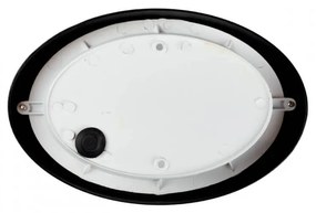 Plafoniera E27 IP54, Nera, 214x142mm con Griglia Colore Nero
