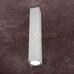 Area plafoniera tubo h.50 1 luce grigio 1127-pl50-gr