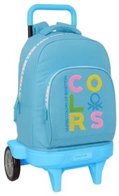 Trolley per la Scuola Benetton Spring Blu cielo 33 X 45 X 22 cm