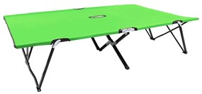 Lettino Prendisole Pieghevole Per 2 Persone Verde İn Acciaio /