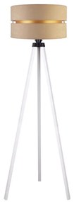 Duolla - Lampada con piedistallo DUO 1xE27/60W/230V diametro 44 cm beige/bianco