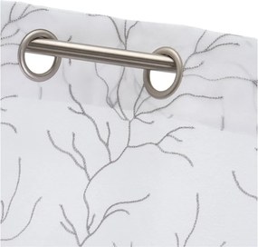 Tenda sottile bianca/grigia 140x260 cm Coral – Casa Selección