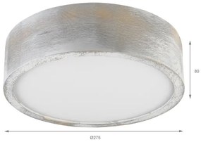 Brilagi - Plafoniera PINO 1xE27/15W/230V pino/argento diam. 27,5 cm