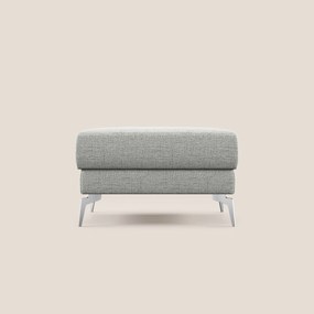 Star Pouf con piedini alti in tessuto impermeabile fiammato T03 grigio chiaro