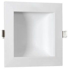 Faro LED da incasso Quadrato Luce INDIRETTA 12W Foro 130x130mm Colore Bianco Caldo 3.000K