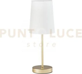 Lampada da tavolo sally oro 1 luce attacco e14 15x15x41,8cm in meta...