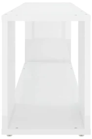 Mobile tv bianco lucido 100x24x32 cm in truciolato