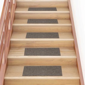 Tappetini Per Scale Autoadesivi 30pz Crema 60x25cm Rettangolare /
