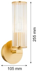 Argon 8497 - Applique HAMPTON 1xE14/7W/230V oro