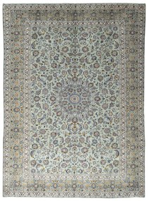 Kashan Tappeto persiano 300 x 420 Verde (Iran) Annodato A Mano