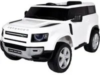 Macchina Elettrica per Bambini 12V con Licenza Land Rover Defender Bianca