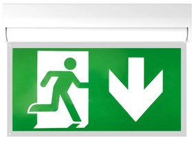 Lampada Emergenza a Bandiera, 3h, S.E S.A Cinema Mode - Bianca o nera Colore Bianco Freddo 6.000K, Colore del corpo Bianco