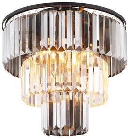 Globo 15695D - Lampadario a plafone NAXIS 3xE27/40W/230V diametro 40 cm nero