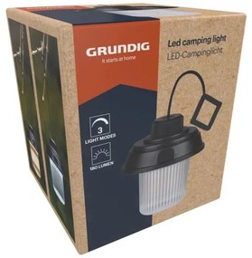 Grundig - Lanterna da campeggio LED/3xAA 3000/4500/6000K IP44 nera
