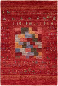 Loribaft Tappeto persiano 160 x 100 Rosso (Iran) Annodato A Mano