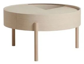 Arc Coffee Table Ø66 White Ash - Woud