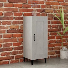 Credenza Grigio Cemento 34,5x34x90 Cm İn Legno Multistrato /