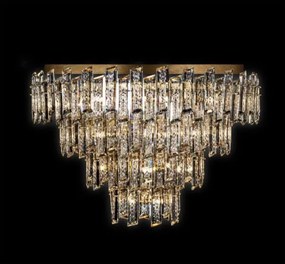 Arcadia flush lampadario a soffitto 4 ripiani 3/6/9/12l luci oro, ...