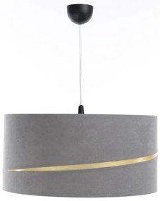 Lampadario a sospensione con filo SWING 1xE27/60W/230V grigio/oro