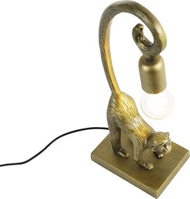 Lampada da tavolo vintage in ottone - Animal Monkey Hale