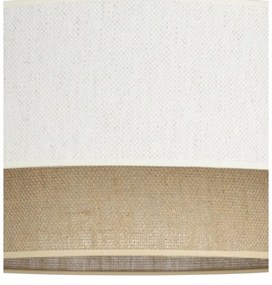 Lampada a sospensione con cavo NATIA 1xE27/60W/230V bianco/marrone