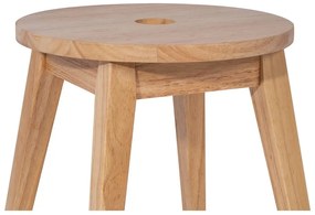 Sgabello colore naturale chiaro in legno di cauciù massiccio Club – Bonami Essentials