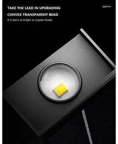 Brilagi - Applique a LED solare PYRAMID LED/2W/3,2V 1300 mAh IP54