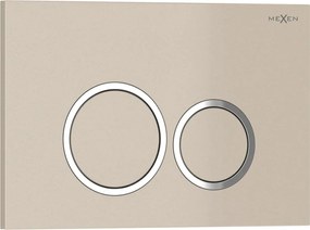 Mexen Tex 01 pulsante di scarico, beige - 6101-07