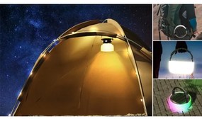 Immax 08493L - Lampada portatile a LED RGB ricaricabile a energia solare LED/10W/5V 3600 mAh IP65