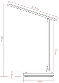 Globo 58481W - Lampada da tavolo LED LORNA dimmerabile touch LED/3W/5V 1800mAh b