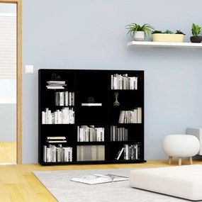 Armadio Porta Cd Nero 102x23x89,5 Cm İn Truciolato /