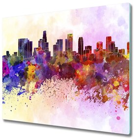 Tagliere in vetro Colori di Los Angeles 60x52 cm