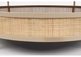 Tavolino da salotto rotondo beige/di colore naturale ø 80 cm Makoto – White Label