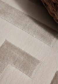 Passatoia grigia/color crema 80x240 cm Perles Onyx – Elle Decoration