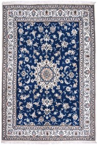 Nain Tappeto 240x160 Blu (Iran) Annodato A Mano