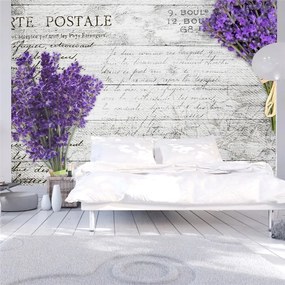 Fotomurale  Lavender postcard  Colore Grigio, Dimensioni e Misure 350x245