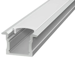 Profilo Alto da incasso 1m e 2m per striscia LED Alluminio Quadrato Variante Lunghezza Profilo 1 metro