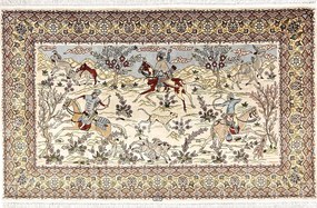 Hereke Tappeto orientale 90x60 Beige (Cina) Annodato A Mano