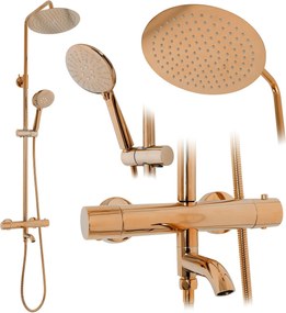 Set doccia con termostato REA Lungo Copper