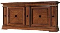 Madia credenza in legno 2 porte scorrevoli 2 cassetti push-pull l.234 p.59 h.114