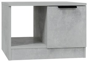 Tavolino da salotto grigio cemento 50x50x36cm legno multistrato