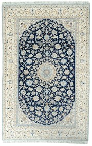 Nain Tappeto 250 x 160 Blu (Iran) Annodato A Mano