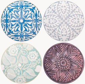 Set di 4 piatti da colazione in ceramica Reactive