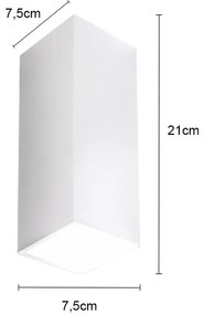 Applique in Gesso 2 Lampade GU10 da parete