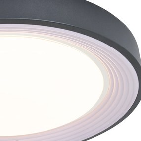 Plafoniera moderna grigia con bianco 48cm incl. LED dimmerabile - Kanton