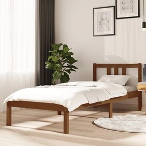 Giroletto Senza Materaso Ambra İn Legno Massello 75x190 Cm /