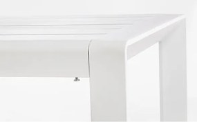 Salotto Angolare Da Esterno In Alluminio Con Cuscini E Tavolino Konnor Bianco Bizzotto