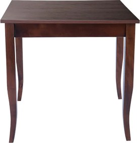 Tavolo fisso in legno gamba a sciabola RISTORANTE misura 90x90 NOCE